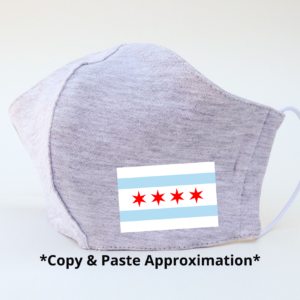 Chicago Flag Mask